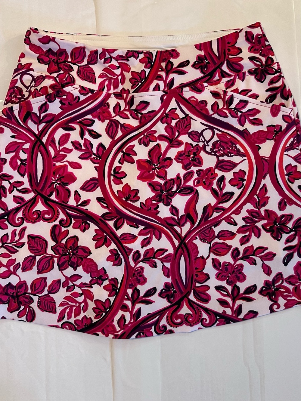 UPF 50+ Luxletic 17" Monica Skort - Coconut Slice Of Paradise Golf, 2 - Picture 4 of 5